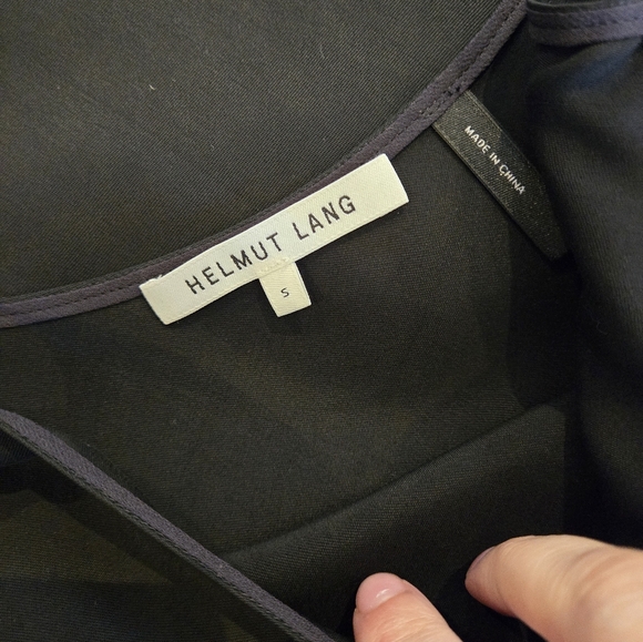 Helmut Lang Black Slip Midi Dress Size Small - Picture 5 of 6